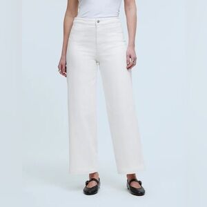 NEW Madewell Curvy Emmett Wide Leg Denim Pants 32 NWT